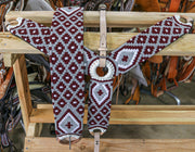 Charro Horse Breastcollar/ 37.5" Cincho Set Fino Pechera Charra - M - Royal Saddles - Charro Breastcollar/Pechera