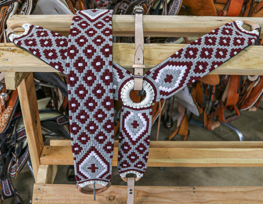 Charro Horse Breastcollar/ 37.5" Cincho Set Fino Pechera Charra - M - Royal Saddles - Charro Breastcollar/Pechera