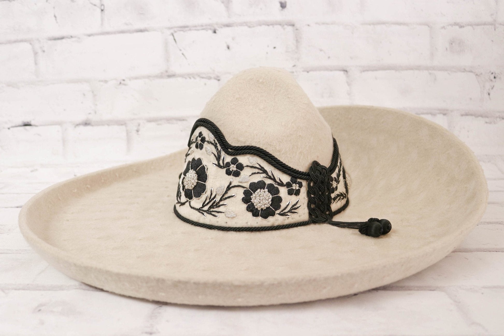 Charro MEX 60 Lana Gray Sombrero Charrería Hat - M - Royal Saddles - Sombreros Charros