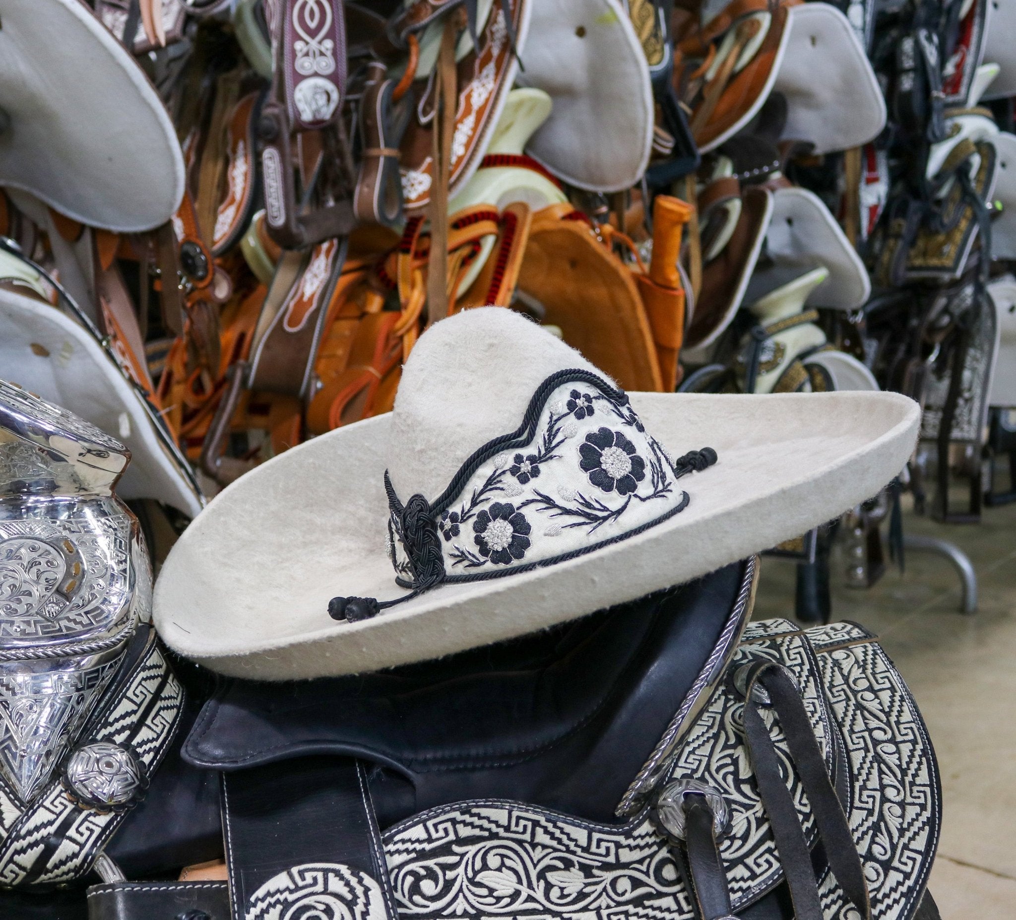 Sombrero MEX 60 Charro Hueso Charreria Mexican Hat main image 1