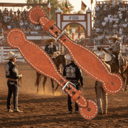 Charro Miel Cosido A Mano Correones Espuelas - M - Royal Saddles - Charro Spurs Strap