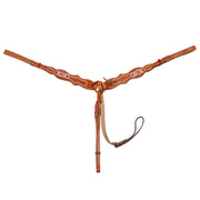 Charro Miel Pechera Pintada Breastcollar Charreria - M - Royal Saddles - Charro Breastcollar/Pechera