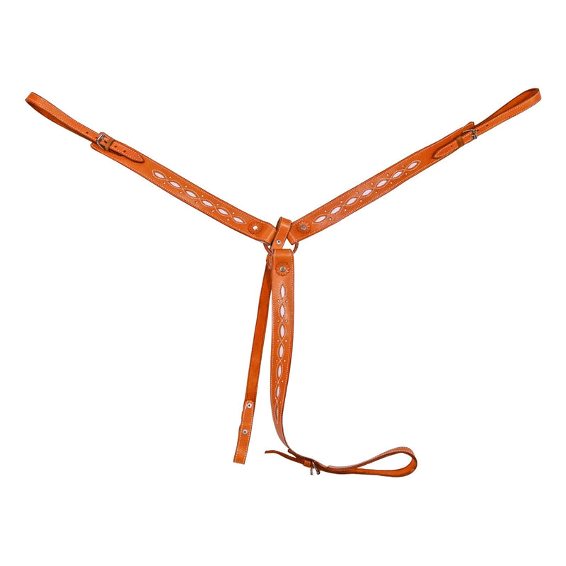 Charro Miel Pecho Pretal Resacado Charreria - M - Royal Saddles - Charro Breastcollar/Pechera