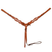 Charro Miel Pecho Pretal Tan Caballo Breastcollar - M - Royal Saddles - Charro Breastcollar/Pechera