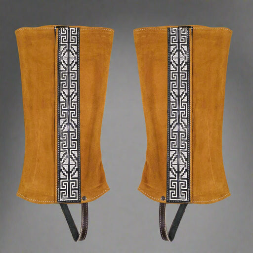 Charro Polainas Charras Diseno Medium Gamuza - M - Royal Saddles - Charro Polainas/Chaps
