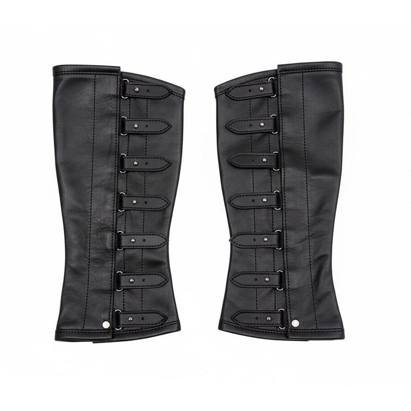 Charro Polainas Espanolas Para Montar Leather Half Chaps - M - Royal Saddles - Charro Polainas/Chaps