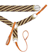 Charro Saddle Brown Breastcollar Horse 34.5" Cincho - M - Royal Saddles - Charro Breastcollar/Pechera