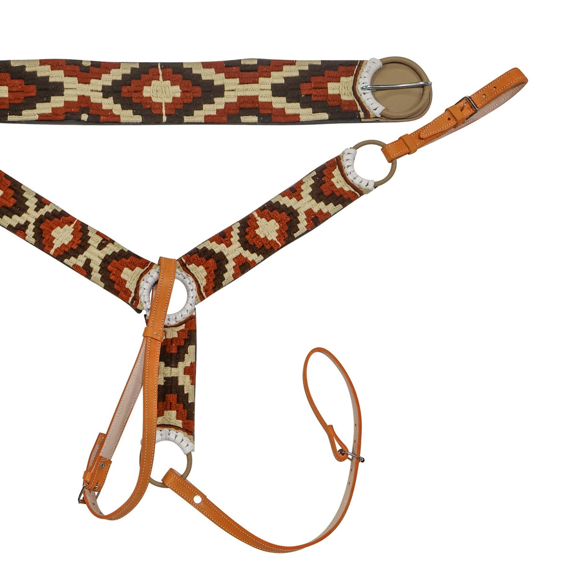 Charro Saddle Cafe 34.5" Cincho Breastcollar Pechera - M - Royal Saddles - Charro Breastcollar/Pechera