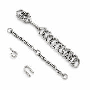 Charro Saddle Freno - Cadena De Barbada Mexican Horse Bit Curb Chain Set - M - Royal Saddles - Charro Bits/Frenos