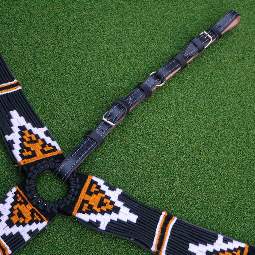 Charro Saddle Tie Down Black Bajador Charro Para Montura Negra - M - Royal Saddles - Charro Breastcollar/Pechera