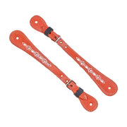 Charro Spur Pintada Chedron Espuelas Correones Leather Straps - M - Royal Saddles - Charro Spurs Strap