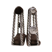 Charro Stirrups Estribos Torcidos Acero Inoxidable - M - Royal Saddles - Charro Saddle Parts