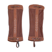 Charro Tan Beige Leather Piel Polainas Villistas Chaps - M - Royal Saddles - Charro Polainas/Chaps