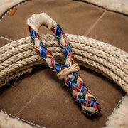 Charro Tricolor Rawhide Hondilla Rope Soga - M - Royal Saddles - Ropes/Sogas