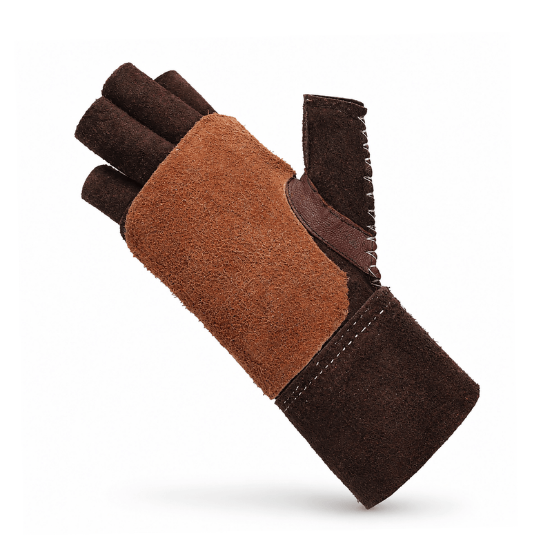 Charros Brown Small Guante Manilla Leather Glove - M - Royal Saddles - Ropes/Sogas
