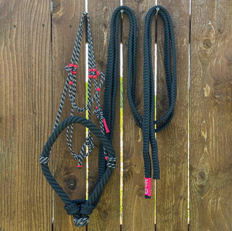 Charros Caballo Bosal Falsa/Rienda Horse Reins Halter - M - Royal Saddles - Charro Bozal
