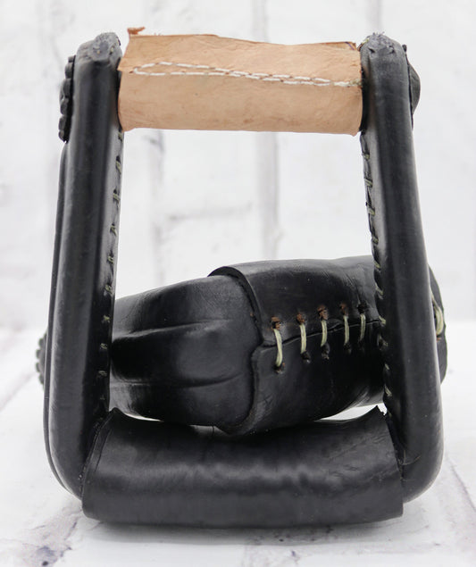 Charros Estribos Black Liso Horse Charro Saddle Horse Stirrups - M - Royal Saddles - Charro Saddle Parts