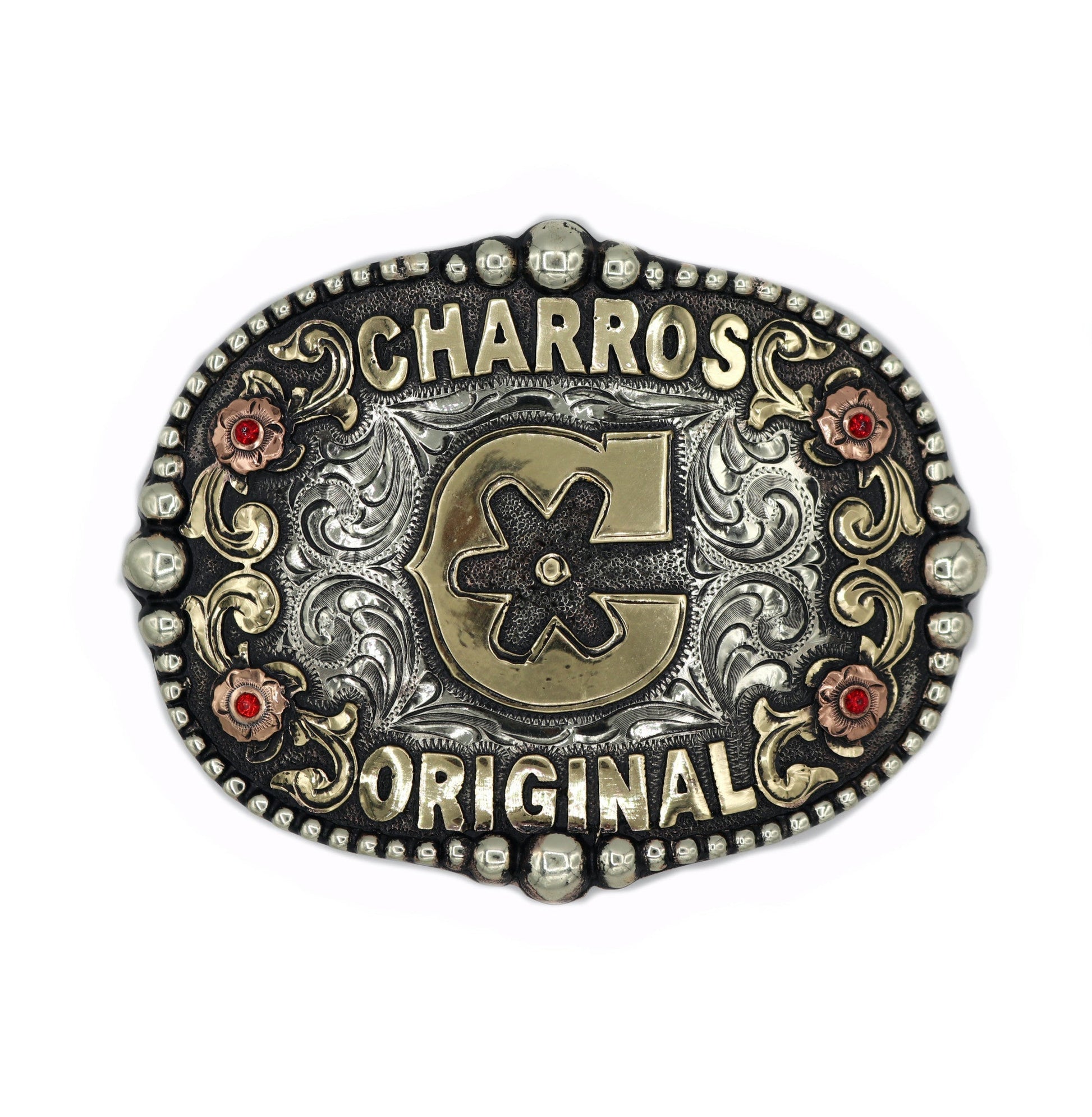 Charros Hebilla Fina Acero “C" Buckle - M - Royal Saddles - Belts/Buckles