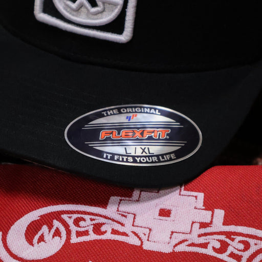 Charros L/XL Flexfit Cotton Curve Bill Hat - M - Royal Saddles - Charros Original Hats