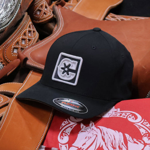 Charros L/XL Flexfit Cotton Curve Bill Hat - M - Royal Saddles - Charros Original Hats