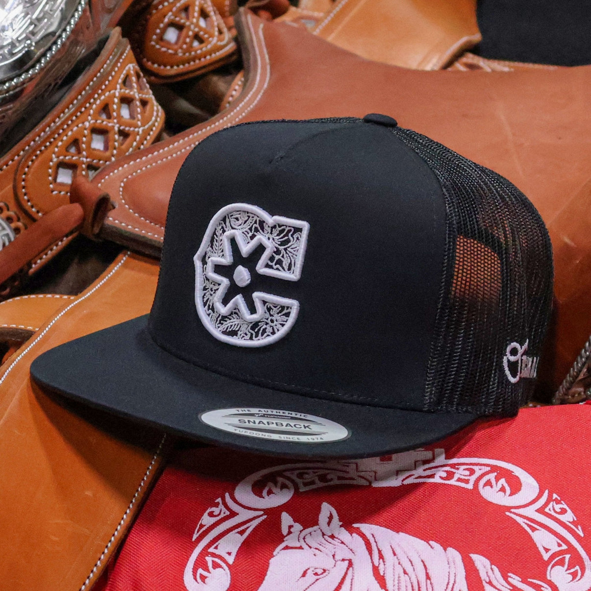 Charros Original Black Snapback - M - Royal Saddles - Charros Original Hats