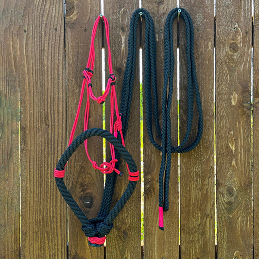 Charros Original Bosal Falsa/Rienda Horse Halter - M - Royal Saddles - Charro Bozal