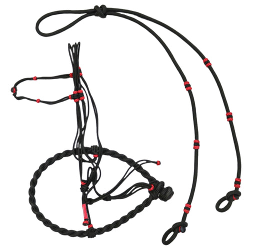 Charros Original Bosal Nylon harro Horse Style Bosal White - M - Royal Saddles - Charro Bozal