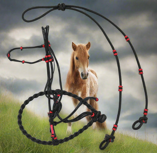 Charros Original Bosal Nylon harro Horse Style Bosal White - M - Royal Saddles - Charro Bozal