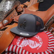 Charros Original Colas Charcoal Trucker Cap - M - Royal Saddles - Charros Original Hats