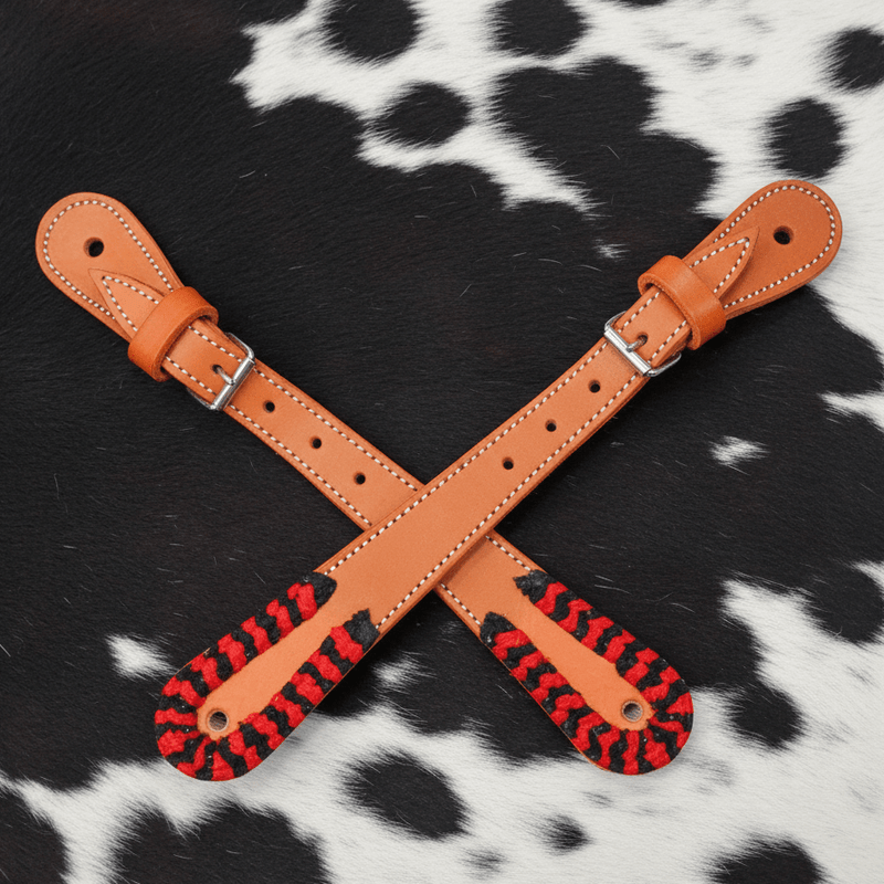 Chomiteada Charro Mexican Correones Espuelas Straps - M - Royal Saddles - Charro Spurs Strap