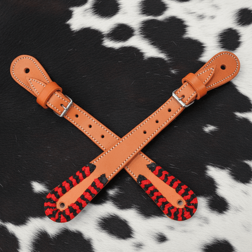 Chomiteada Charro Mexican Correones Espuelas Straps - M - Royal Saddles - Charro Spurs Strap
