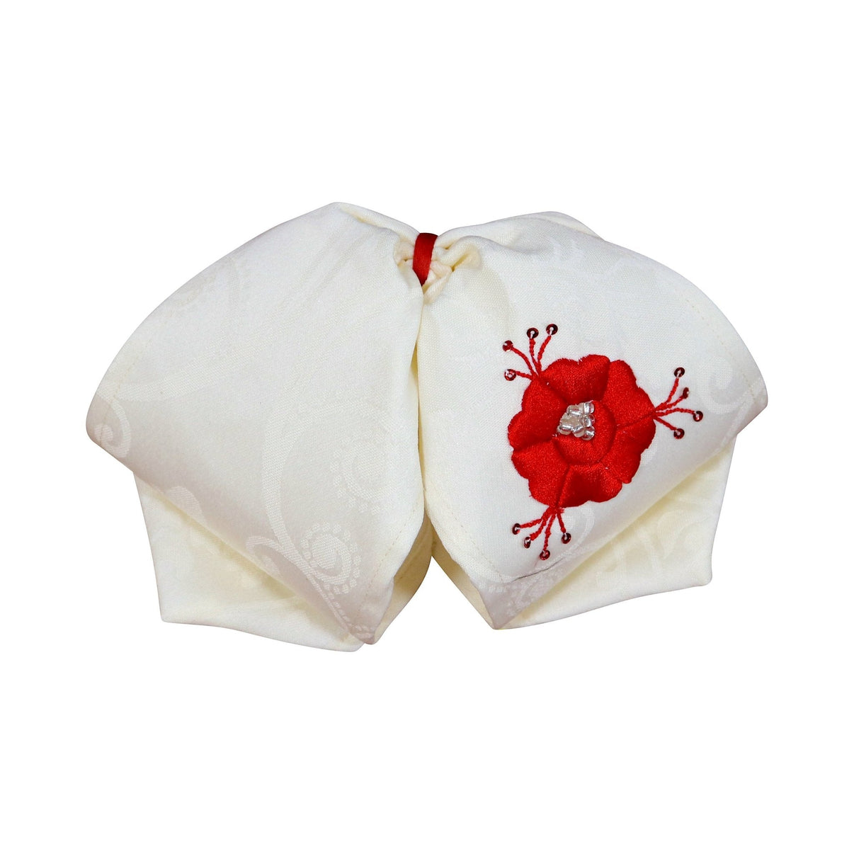 Cream Traditional Mono Charro Mexican Bowtie - M - Royal Saddles - Monos Charros