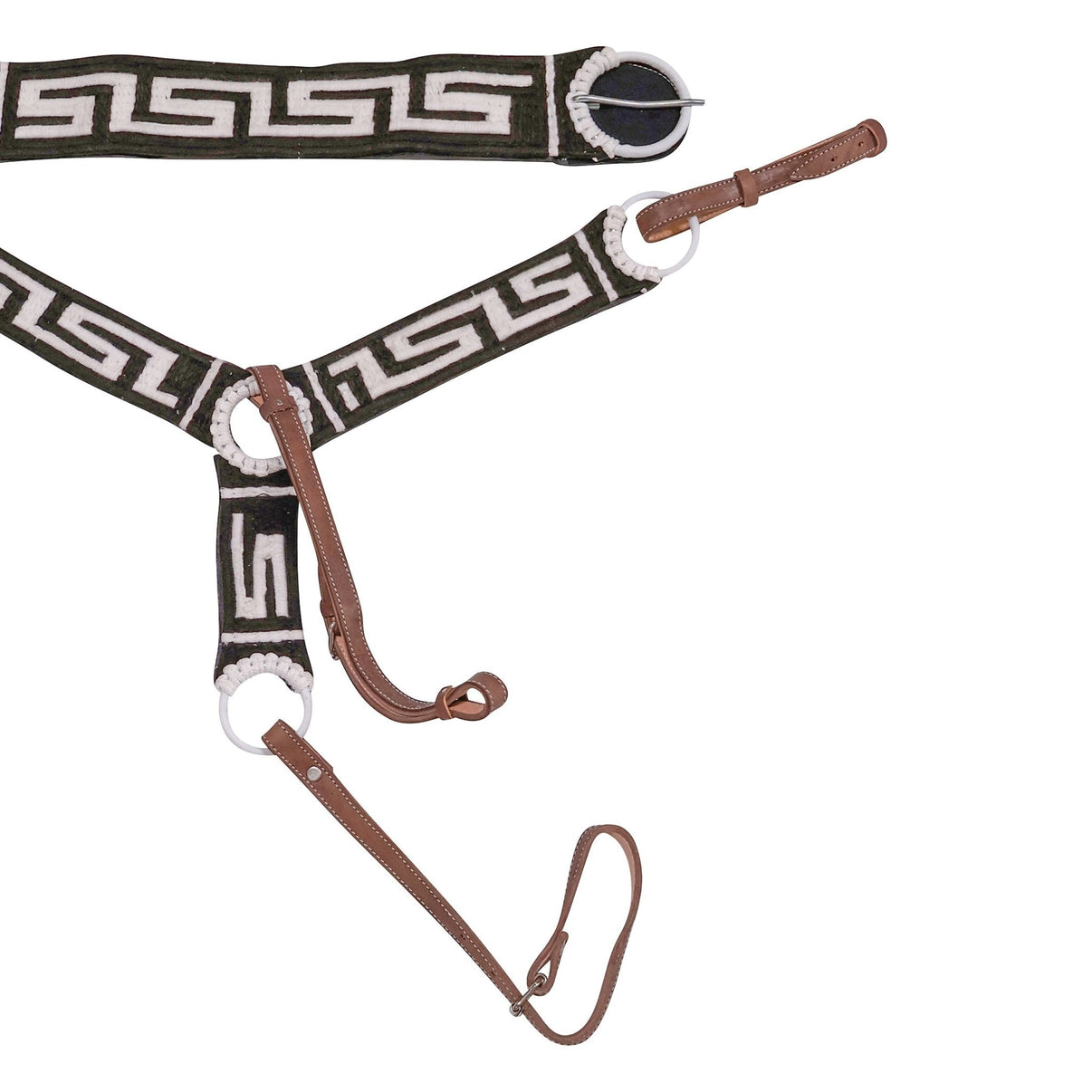 Dark Brown Charro Breastcollar Saddle 31" Chocolate Cincho Pechera - M - Royal Saddles - Charro Breastcollar/Pechera