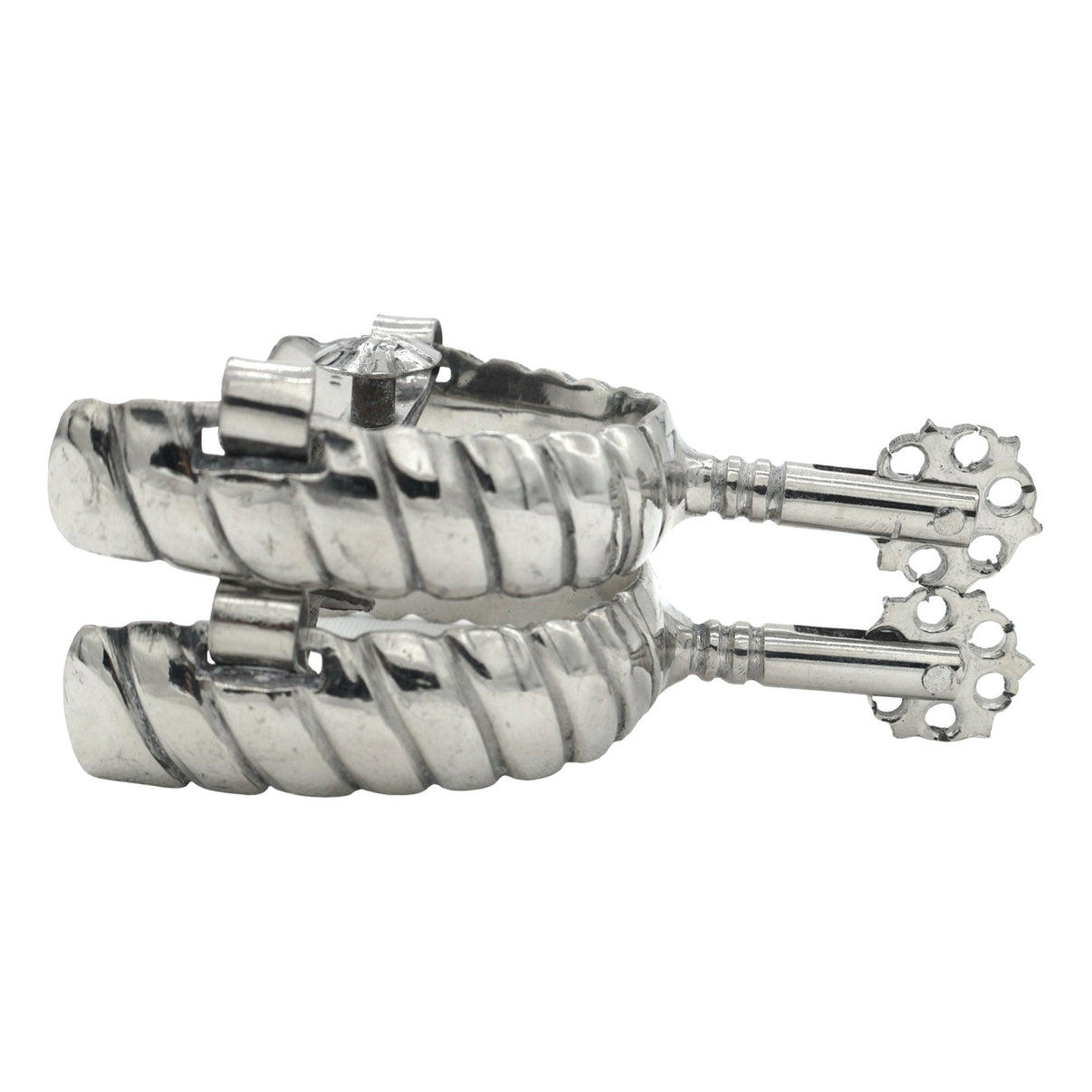 Espuelin Espuelas Charra Spurs Acero Lienzo - M - Royal Saddles - Charro Spurs/Espuelas