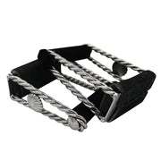 Estribos Torcidos Acero Inoxidable Charro Saddle Stirrups - M - Royal Saddles - Charro Saddle Parts