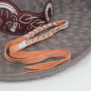 Gamuza Barbiquejo 2 - Tone Sombrero Leather Chin Strap - M - Royal Saddles - Sombreros Charros