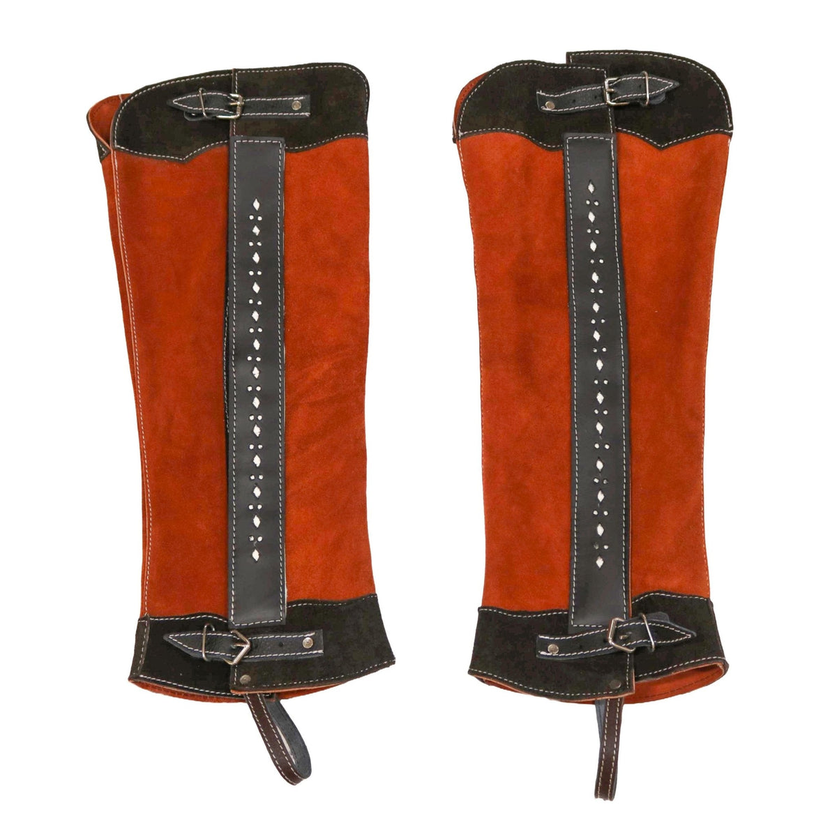 Polainas (XL) Brown 2-Tone Gamuza Charro Half Suede Chaps main image 0