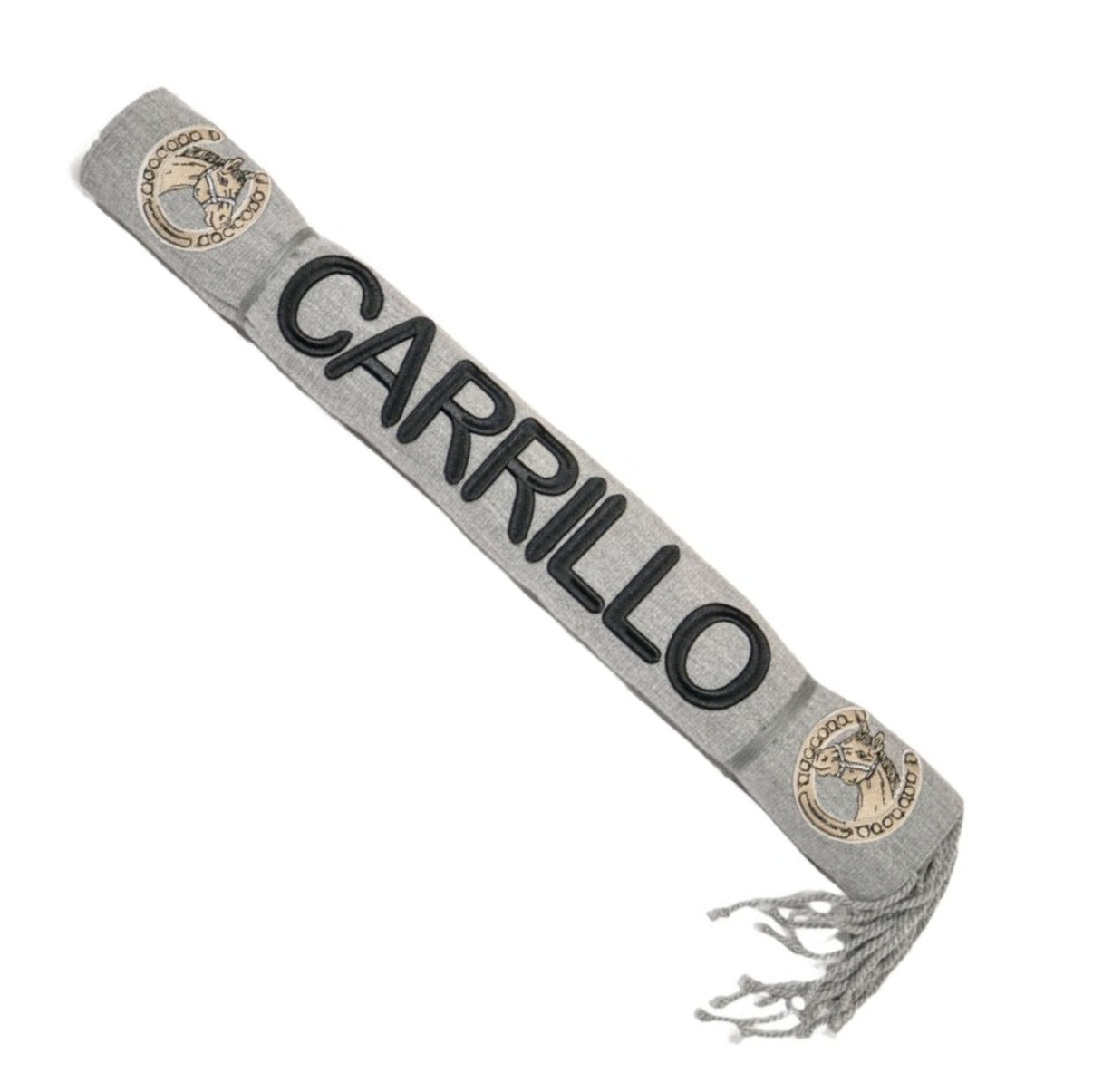 Gray Carrillo Sarape Embroidered Charro Montura - M - Royal Saddles - Sarapes