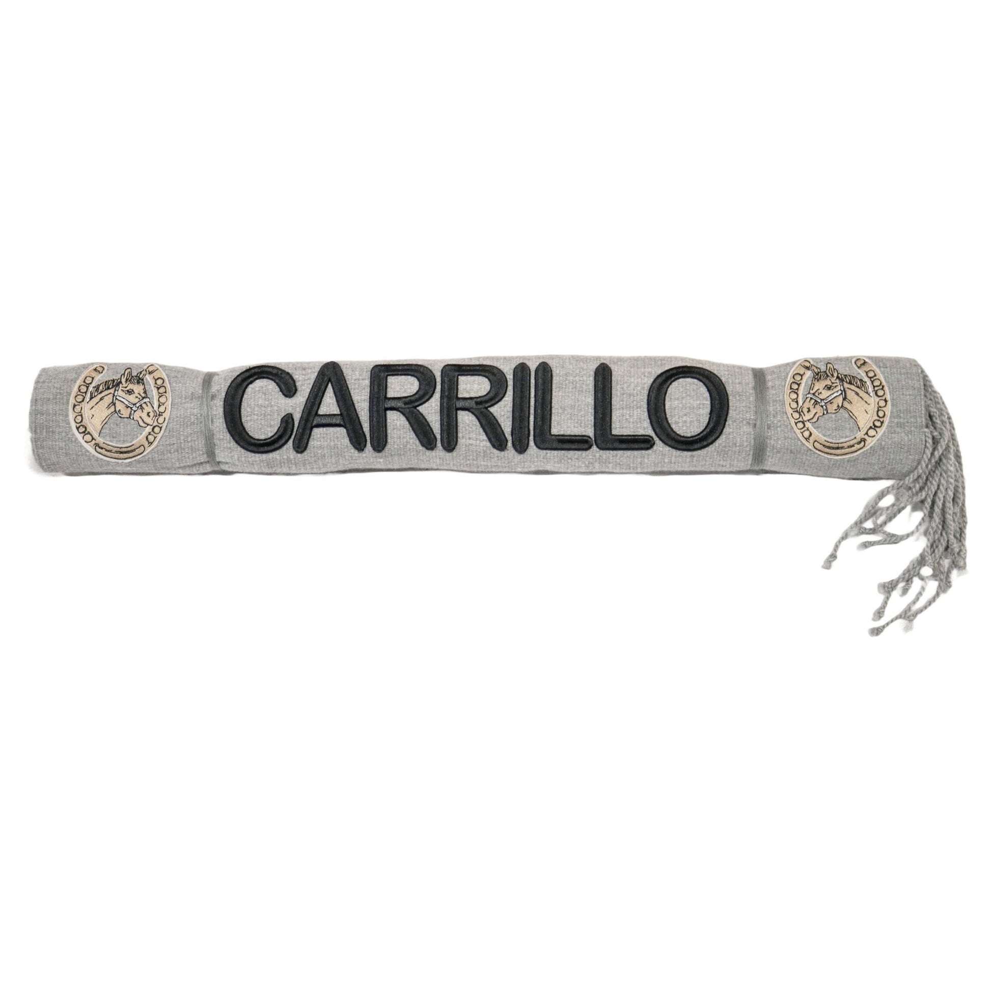 Gray Carrillo Sarape Embroidered Charro Montura - M - Royal Saddles - Sarapes