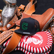 Green "C" Charros Original Snapback - M - Royal Saddles - Charros Original Hats