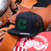 Green "C" Charros Original Snapback - M - Royal Saddles - Charros Original Hats