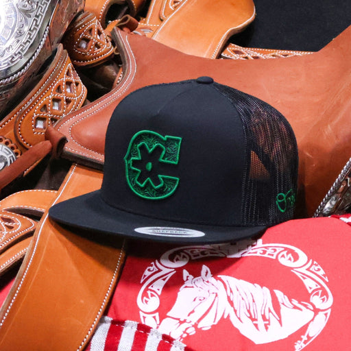 Green "C" Charros Original Snapback - M - Royal Saddles - Charros Original Hats