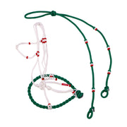 Green MX Charros Original Halter Bosal/Rienda Set - M - Royal Saddles - Charro Bozal