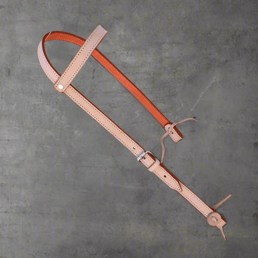 Headstall Charro Cabezada Natural Charra Simple - M - Royal Saddles - Charro Headstalls/Cabezada