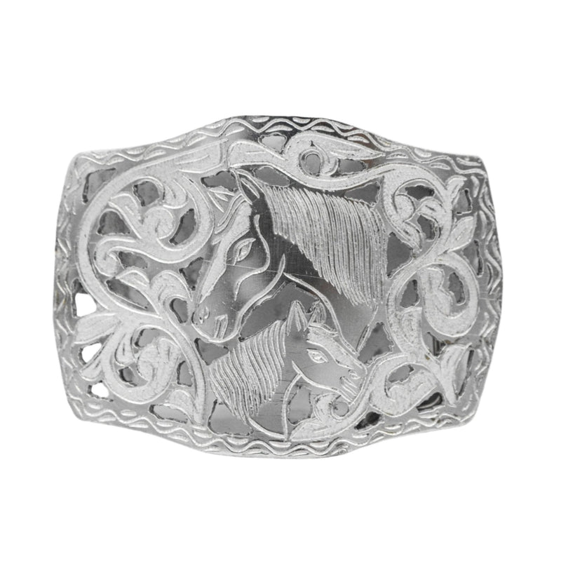 Hebilla Acero Stainless Steel Charro Belt Buckle - M - Royal Saddles - Belts/Buckles