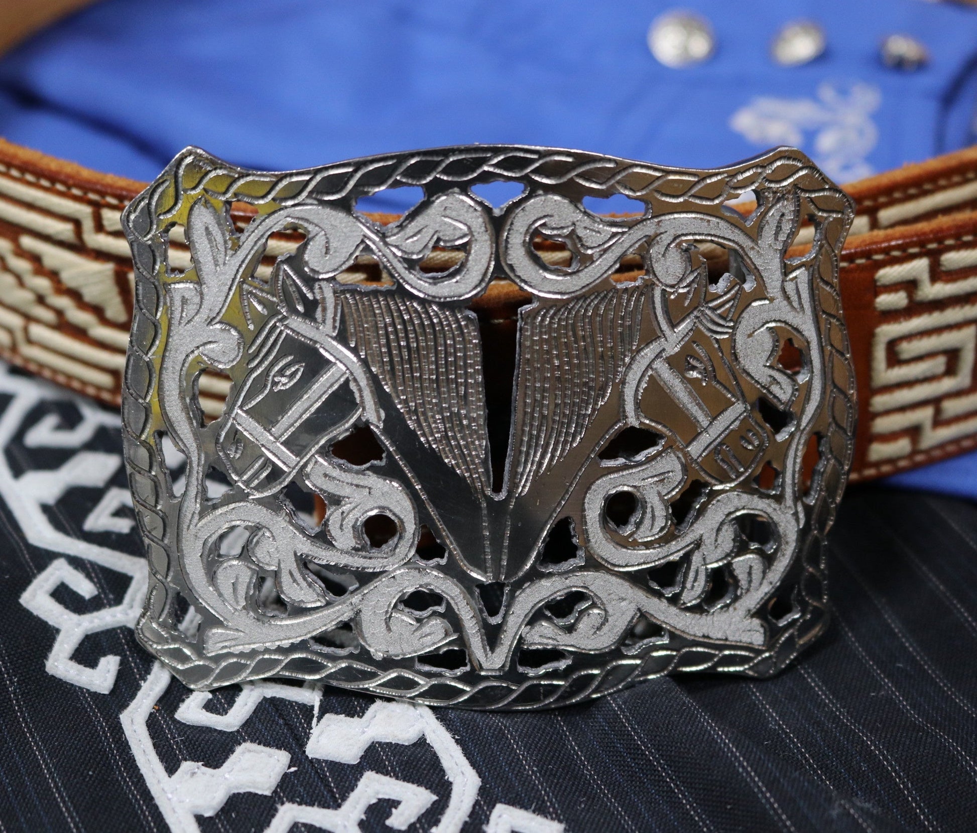 Hebilla Charra Caballo Charro Buckle - M - Royal Saddles - Belts/Buckles