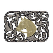 Hebilla Charra "Caballo" Diseno Charro Buckle - M - Royal Saddles - Belts/Buckles