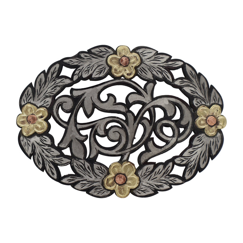Hebilla Fina Charra Engraved Charros Buckle - M - Royal Saddles - Belts/Buckles