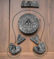 Herraje Acero 3D Montura Charra Horse Saddle Kit - M - Royal Saddles - Charro Saddle Parts