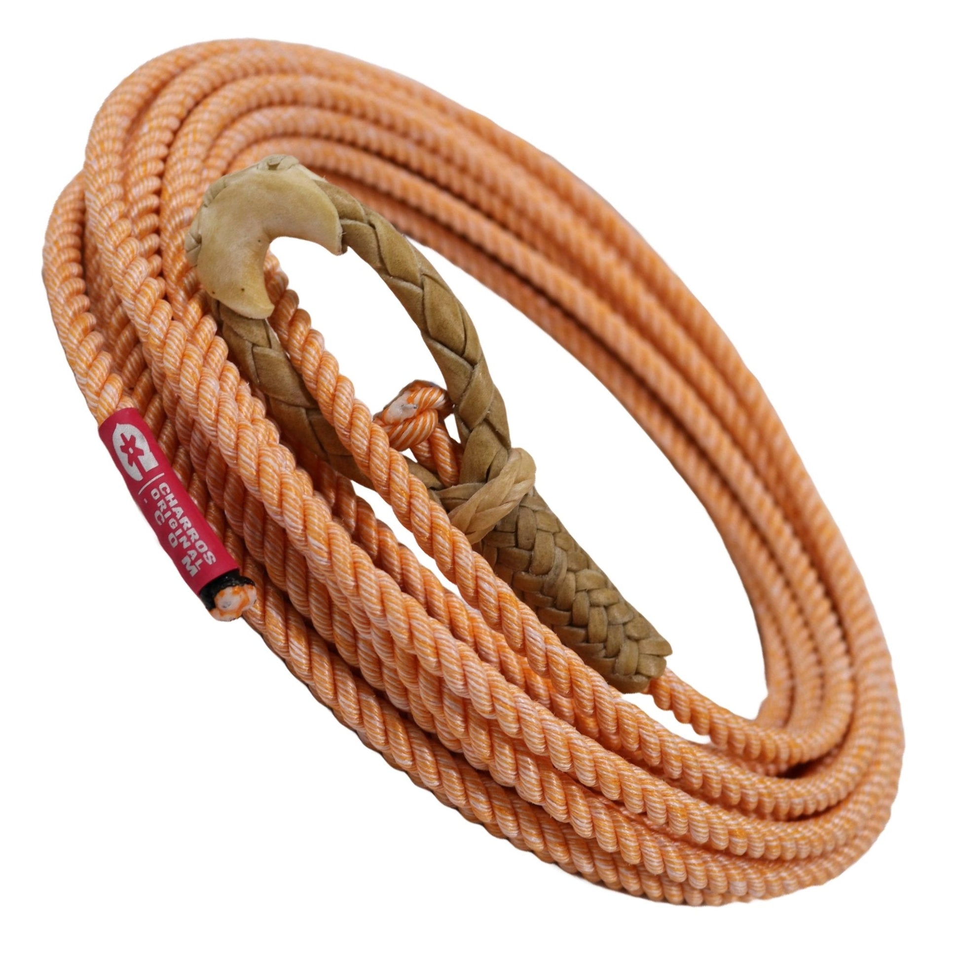 LIMITED 50FT Orange 10.25mm (Lead Core) Rope Soga Plomo - M - Royal Saddles - Ropes/Sogas